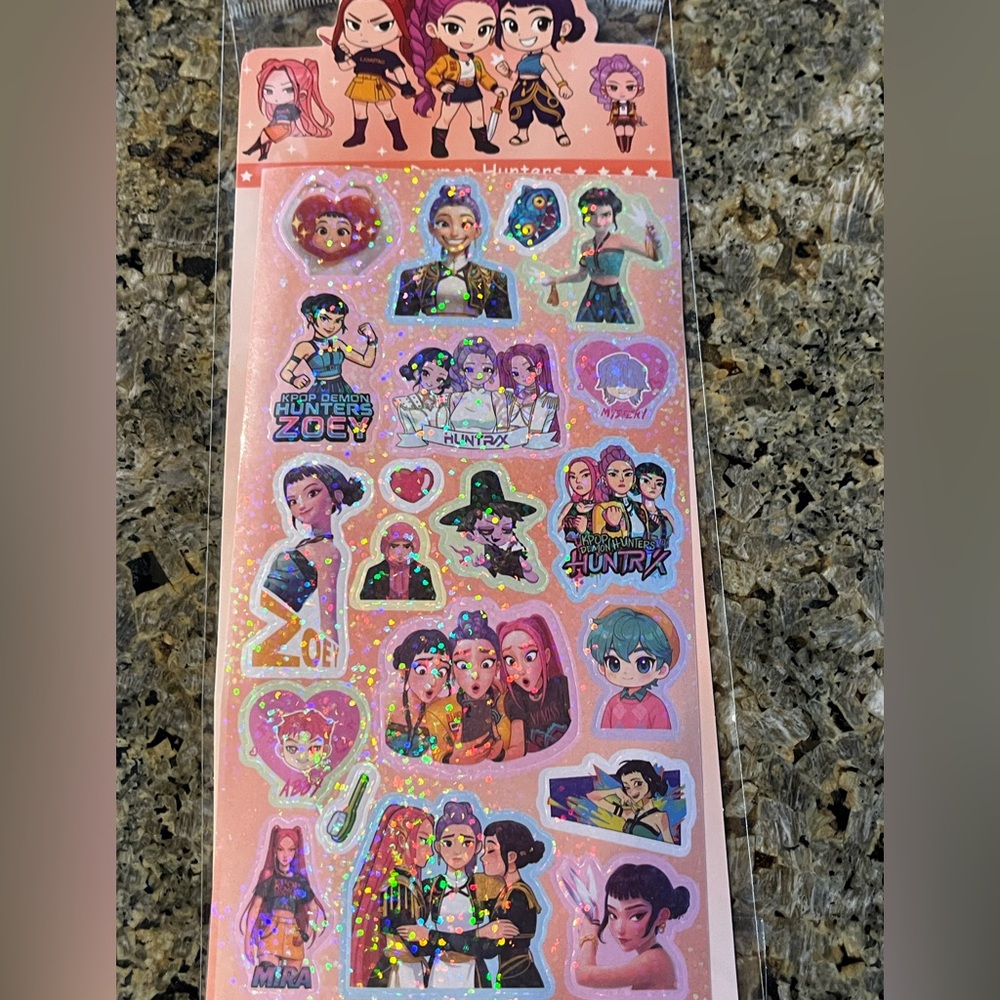 Kids Sticker Set - Pink - Picture 2 of 3